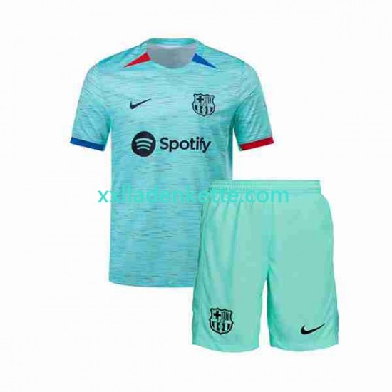Fußballtrikot FC Barcelona Kinder Ausweich 2023-2024 Kurzarm