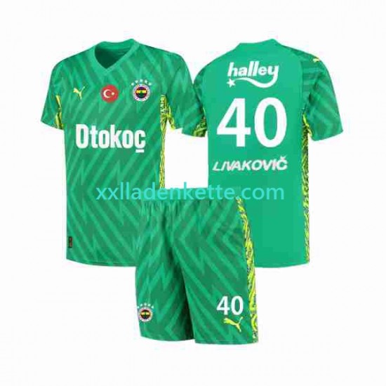 Fenerbahce Livakovic 40 Footbal Kit Torwart Heim 2023-2024 Kurzarm