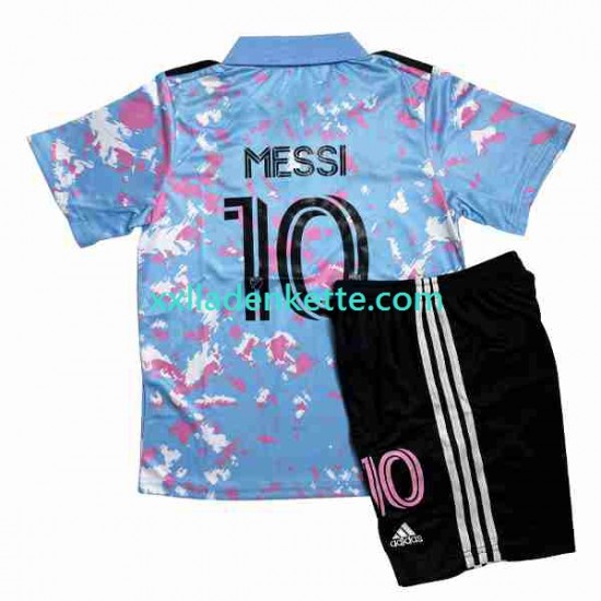 Fußballtrikot Inte Miami Lionel Messi 10 Kinder Ausweich 2023-2024 Kurzarm