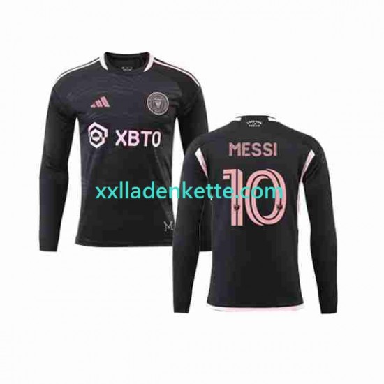 Fußballtrikot Inter Miami Lionel Messi 10 Herren Auswärts 2023-2024 Langarm