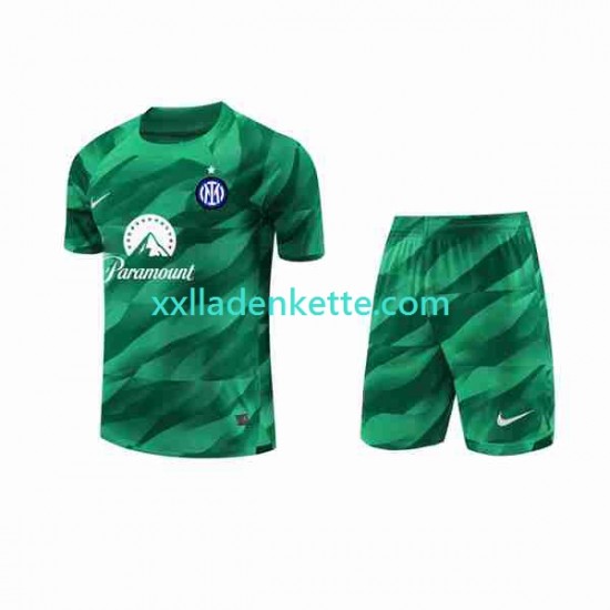 Fußballtrikot Inter Mailand Torwart Kinder Auswärts 2023-2024 Kurzarm