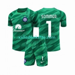 Fußballtrikot Inter Mailand Sommer 1 Torwart Kinder Auswärts 2023-2024 Kurzarm