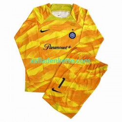 Fußballtrikot Inter Mailand Sommer 1 Torwart Kinder Heim 2023-2024 Langarm