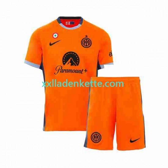 Fußballtrikot Inter Mailand Kinder Ausweich 2023-2024 Kurzarm