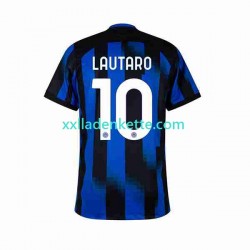 Fußballtrikot Inter Mailand Lautaro Martinez 10 Herren Heim 2023-2024 Kurzarm