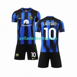 Fußballtrikot Inter Mailand Lautaro Martinez 10 Kinder Heim 2023-2024 Kurzarm