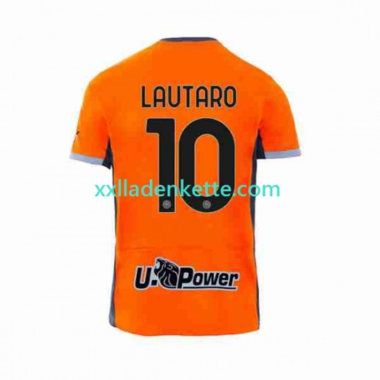 Fußballtrikot Inter Mailand Lautaro Martinez 10 Herren Ausweich 2023-2024 Kurzarm