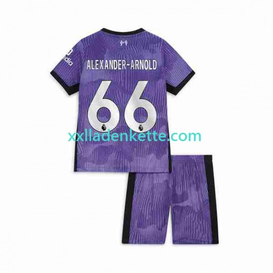 Fußballtrikot Liverpool Alexander-Arnold 66 Kinder Ausweich 2023-2024 Kurzarm