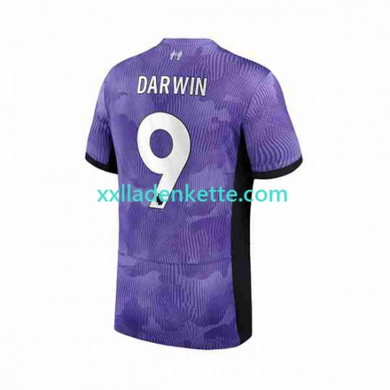 Fußballtrikot Liverpool Darwin Nunez 9 Herren Ausweich 2023-2024 Kurzarm
