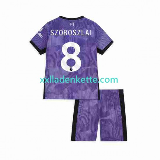 Fußballtrikot Liverpool Dominik Szoboszlai 8 Kinder Ausweich 2023 Kurzarm
