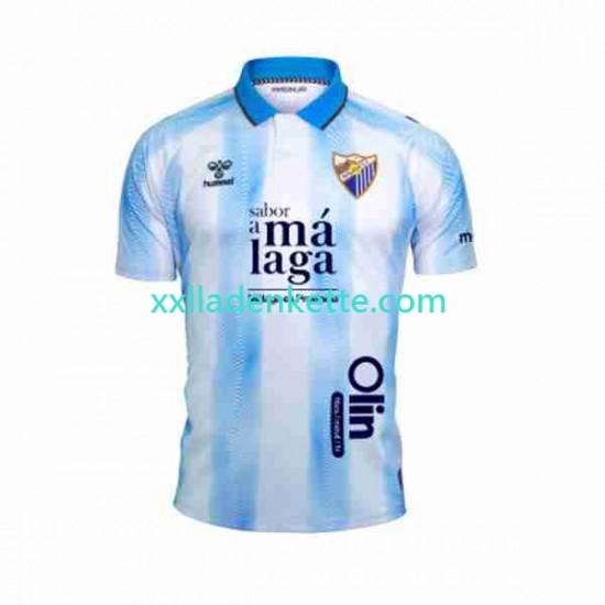 Fußballtrikot Málaga CF Herren Heim 2023-2024 Kurzarm