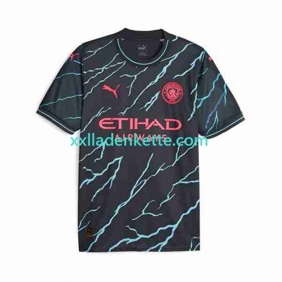 Fußballtrikot Manchester City Haaland 9 Special Printing Herren Ausweich 2023-2024 Kurzarm