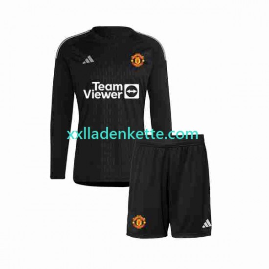 Fußballtrikot Manchester United Torwart Kinder Ausweich 2023-2024 Langarm