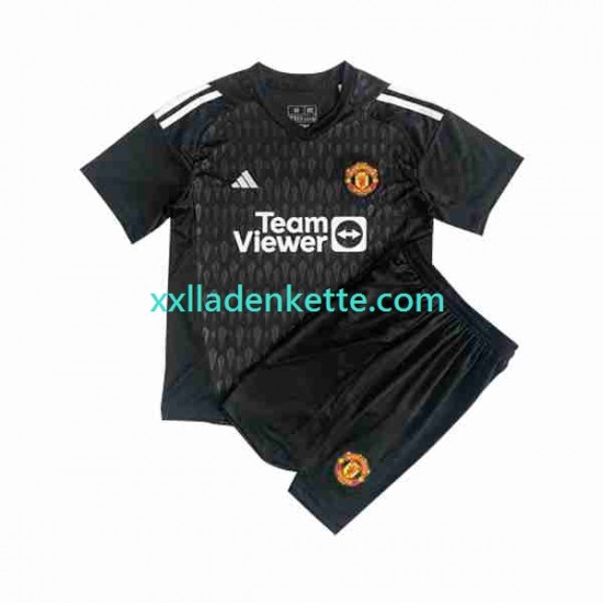 Fußballtrikot Manchester United Torwart Kinder Ausweich 2023-2024 Kurzarm
