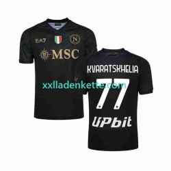 Fußballtrikot SSC Neaples KVARATSKHELIA 77 Herren Ausweich 2023-2024 Kurzarm