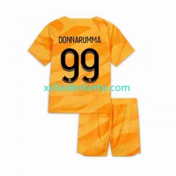 Fußballtrikot Paris Saint-Germain DONNARUMMA 99 Torwart Kinder Auswärts 2023-2024 Kurzarm