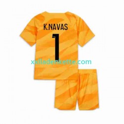 Fußballtrikot Paris Saint-Germain K.NAVAS 1 Torwart Kinder Auswärts 2023-2024 Kurzarm