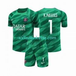 Fußballtrikot Paris Saint-Germain K.NAVAS 1 Torwart Kinder Heim 2023-2024 Kurzarm