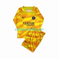 Fußballtrikot Paris Saint-Germain Torwart Kinder Auswärts 2023-2024 Langarm