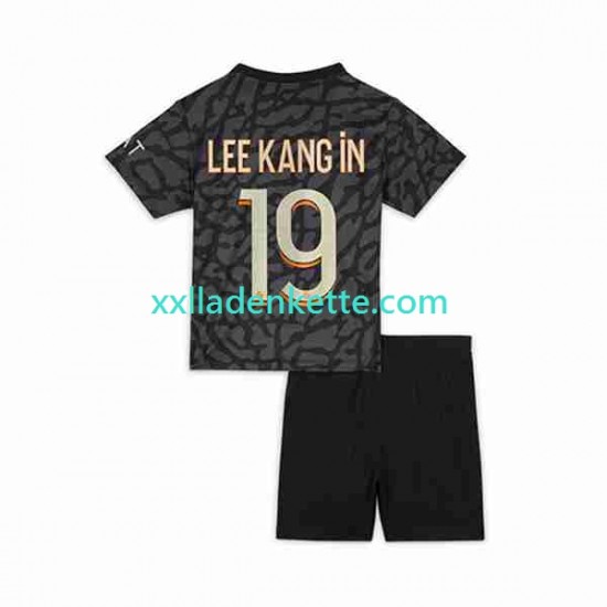 Fußballtrikot Paris Saint-Germain Lee Kang In 19 Kinder Ausweich 2023-2024 Kurzarm