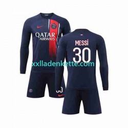 Fußballtrikot Paris Saint-Germain Lionel Messi 30 Kinder Heim 2023-2024 Langarm