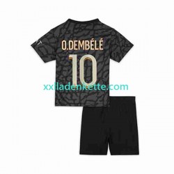 Fußballtrikot Paris Saint-Germain O.Dembele 10 Kinder Ausweich 2023-2024 Kurzarm
