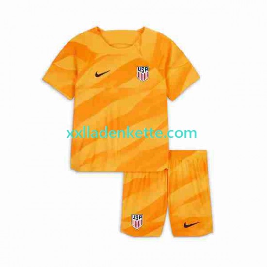 Fußballtrikot USA Torwart Kinder Auswärts 2023-2024 Kurzarm