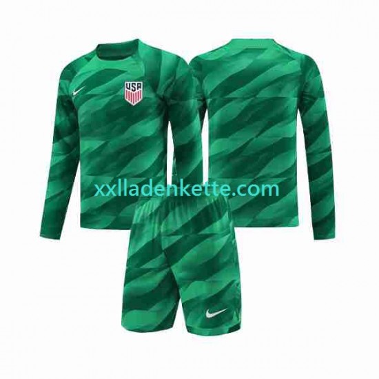 Fußballtrikot USA Torwart Kinder Heim 2023-2024 Langarm