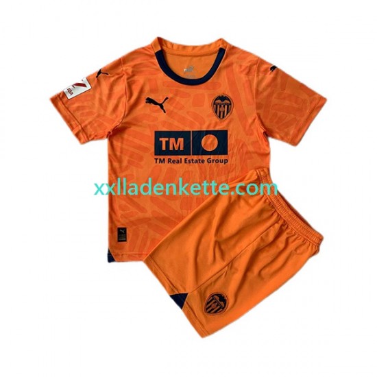 Fußballtrikot Valencia CF Kinder Ausweich 2023-2024 Kurzarm