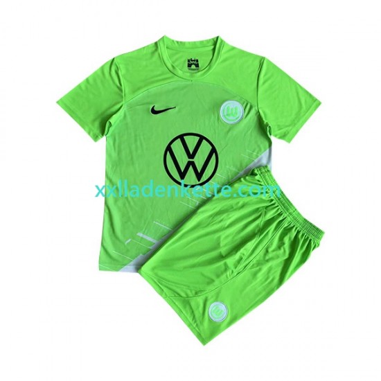 Fußballtrikot VfL Wolfsburg Kinder Heim 2023-2024 Kurzarm
