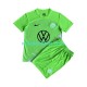 Fußballtrikot VfL Wolfsburg Kinder Heim 2023-2024 Kurzarm