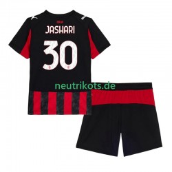 Fußballtrikot AC Mailand Ardon Jashari 30 Kinder Heim 2025-2026 Kurzarm