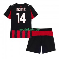Fußballtrikot AC Mailand Modrić Luca 14 Kinder Heim 2025-2026 Kurzarm