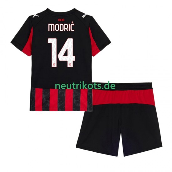 Fußballtrikot AC Mailand Modrić Luca 14 Kinder Heim 2025-2026 Kurzarm