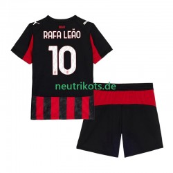 Fußballtrikot AC Mailand Rafael Leao 10 Kinder Heim 2025-2026 Kurzarm