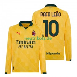 Fußballtrikot AC Mailand Rafael Leao 10 Herren Ausweich 2025-2026 Langarm