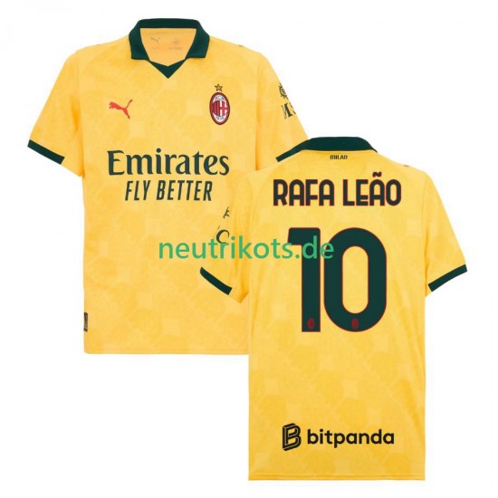 Fußballtrikot AC Mailand Rafael Leao 10 Herren Ausweich 2025-2026 Kurzarm