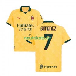 Fußballtrikot AC Mailand Santiago Gimenez 7 Herren Ausweich 2025-2026 Kurzarm