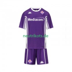 Fußballtrikot AC Florenz Kinder Heim 2025-2026 Kurzarm