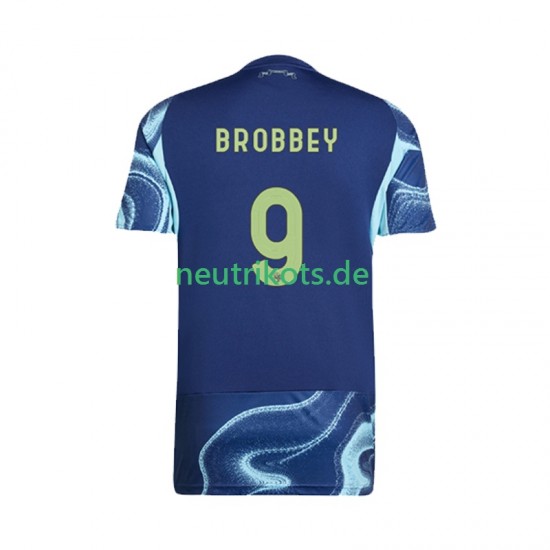 Fußballtrikot Ajax Amsterdam Brian Brobbey 9 Herren Auswärts 2025-2026 Kurzarm