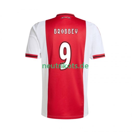 Fußballtrikot Ajax Amsterdam Brian Brobbey 9 Herren Heim 2025-2026 Kurzarm