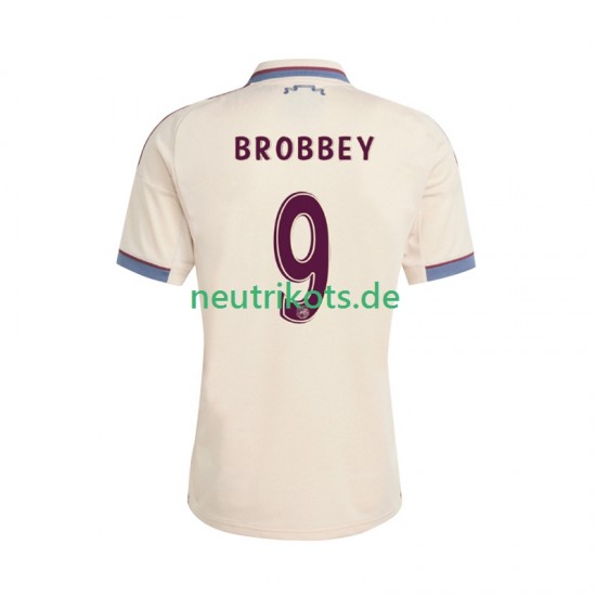 Fußballtrikot Ajax Amsterdam Brian Brobbey 9 Herren Ausweich 2025-2026 Kurzarm