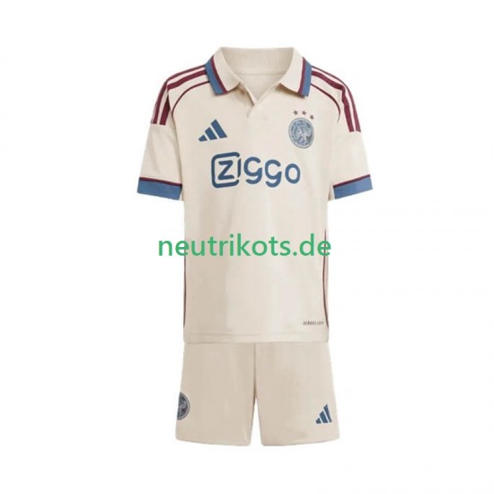 Fußballtrikot Ajax Amsterdam Kinder Ausweich 2025-2026 Kurzarm