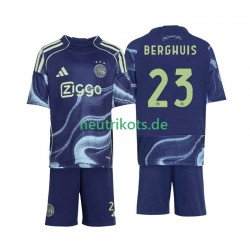 Fußballtrikot Ajax Amsterdam Steven Berghuis 23 Kinder Auswärts 2025-2026 Kurzarm
