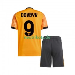 Fußballtrikot AS Rom Artem Dovbyk 9 Kinder Auswärts 2025-2026 Kurzarm