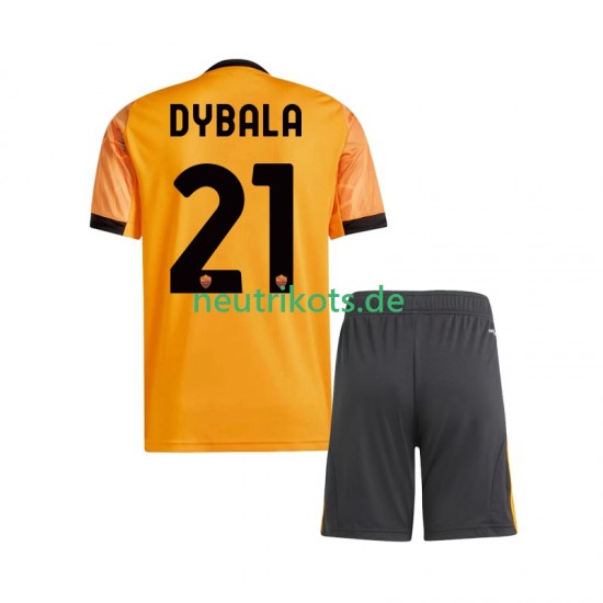 Fußballtrikot AS Rom Dybala 21 Kinder Auswärts 2025-2026 Kurzarm