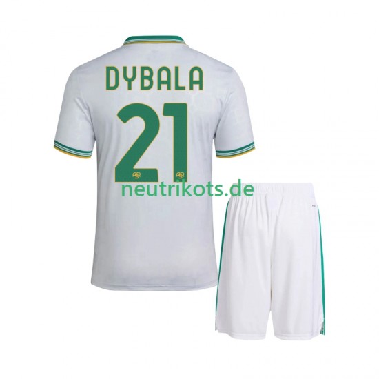 Fußballtrikot AS Rom Dybala 21 Kinder Ausweich 2025-2026 Kurzarm