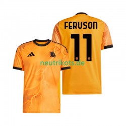 Fußballtrikot AS Rom Evan Ferguson 11 Herren Auswärts 2025-2026 Kurzarm