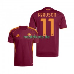Fußballtrikot AS Rom Evan Ferguson 11 Herren Heim 2025-2026 Kurzarm