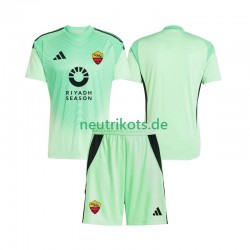 Fußballtrikot AS Rom Torwart Kinder Auswärts Viertes 2025-2026 Kurzarm